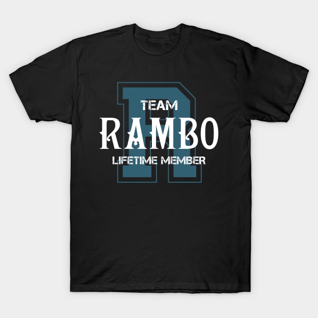 Team RAMBO Lifetime Member T-Shirt by HarrisonAlbertinenw